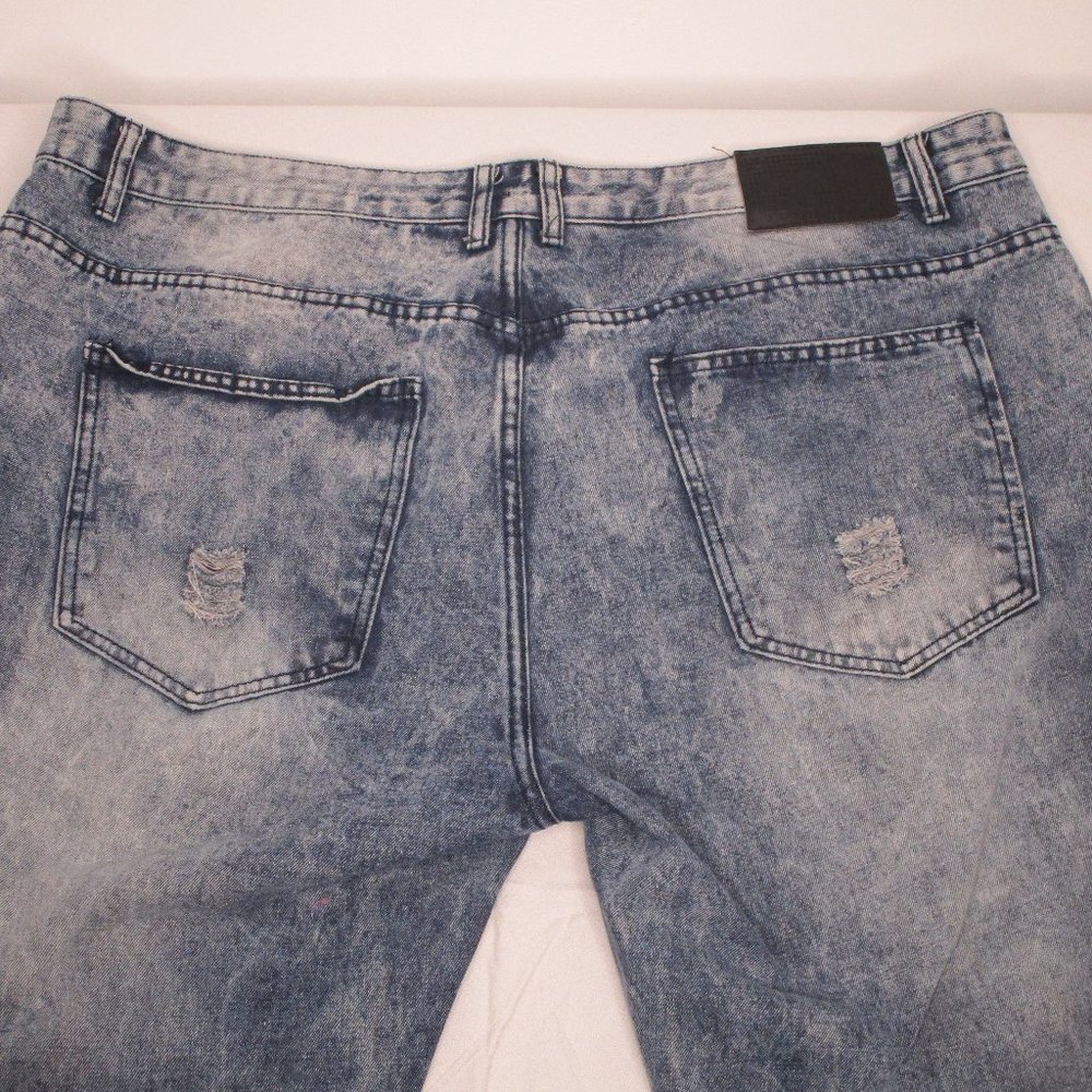 True Rock Men’s Destroyed Style Jeans Size 46x32  Bombers I06-X  #493
